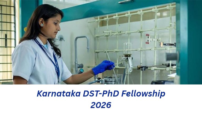 Karnataka DST-PhD Fellowship 2026 for PhD research students